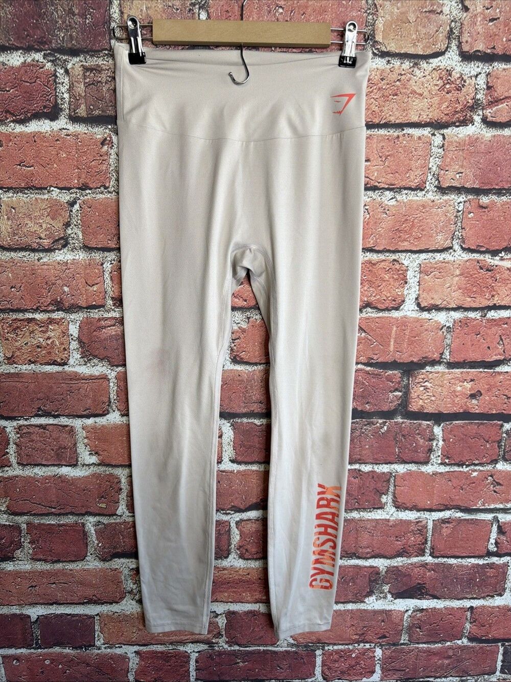 Gymshark Athletic Leggings Beige Womens Large